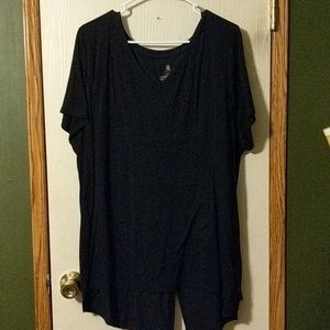 Black activewear top